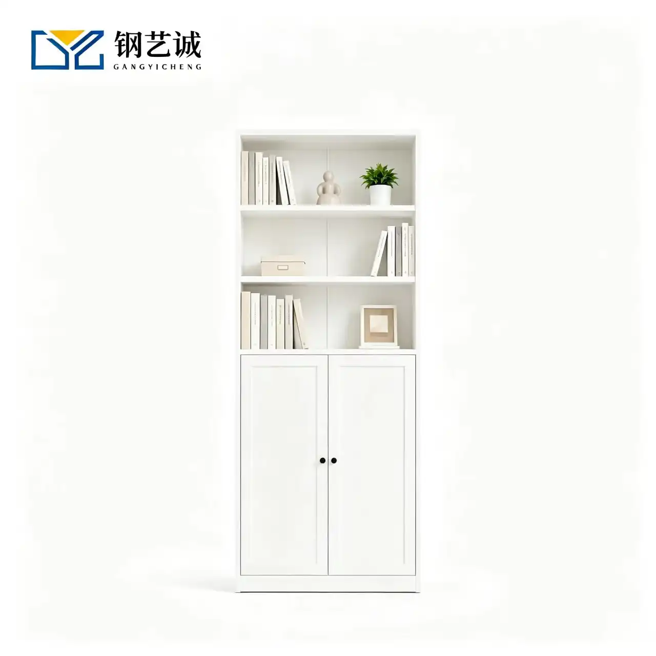Double Door Storage Bookcase